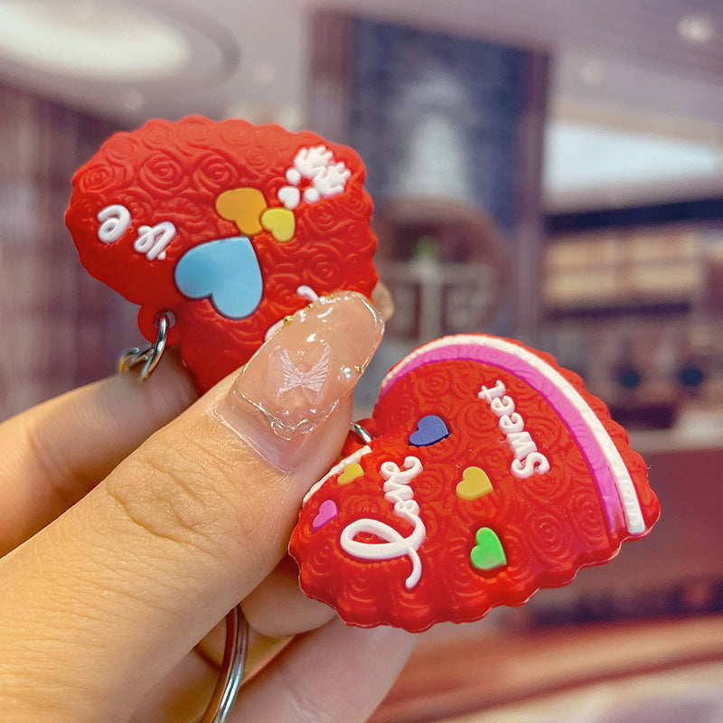 Wholesale PVC LOVE Heart Keychain